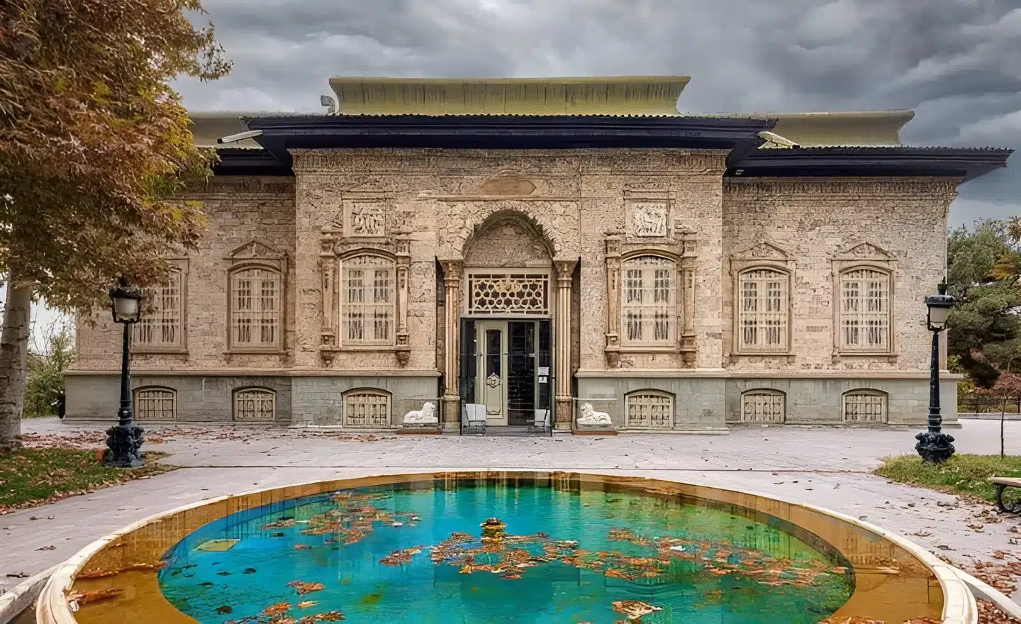 نمای کاخ سبز در کاخ سعدآباد تهران-در تهران کجاست